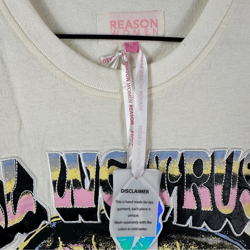 Cream Cotton T-Shirt - Picture 7 of 9